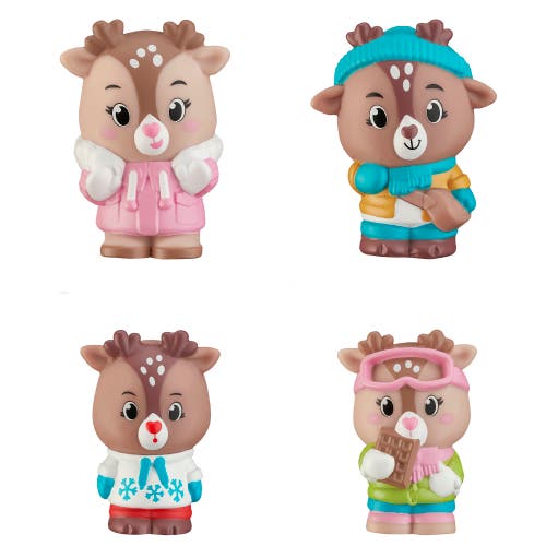 Timber Tots Gla Gla Reindeer Family 4 Mini Figures, 18mo+ In Multi
