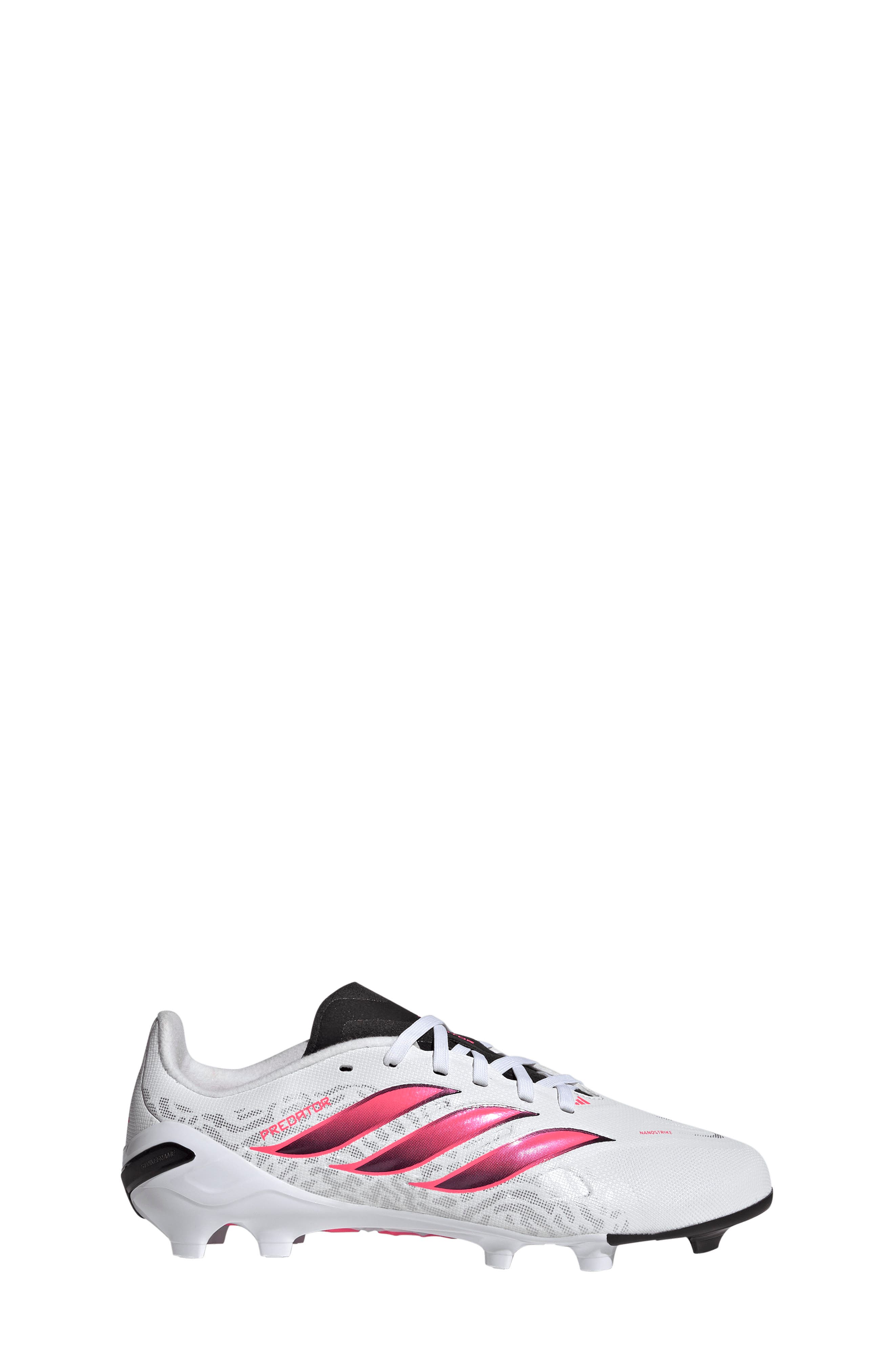 Kids' Predator League FG Soccer Cleat, Alternate, color, WHITE/ TURBO/ BLACK