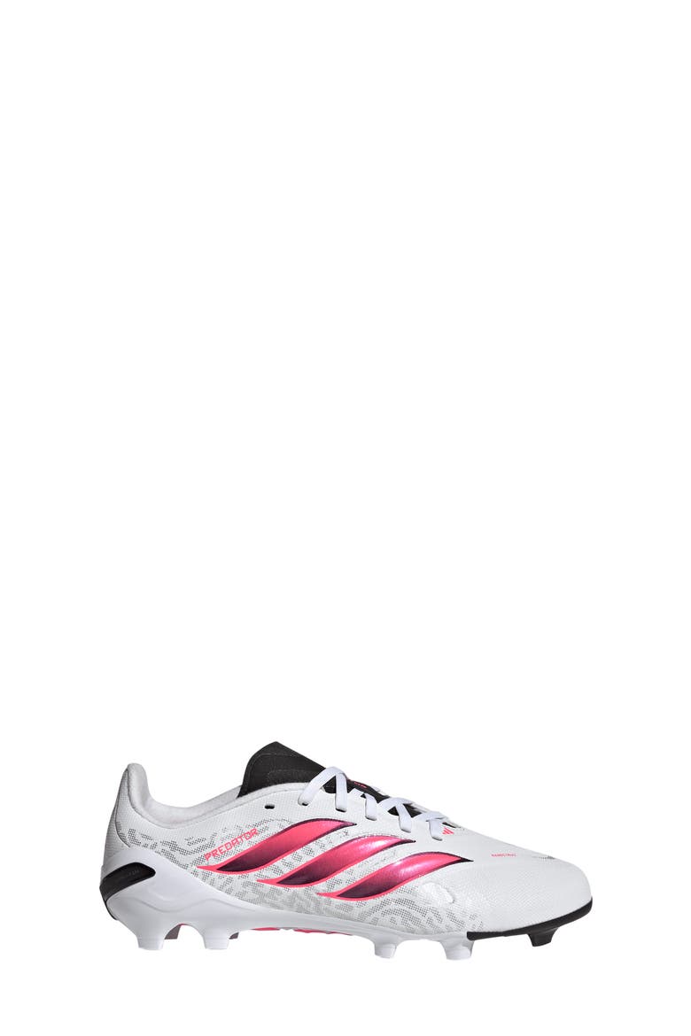 Kids' Predator League FG Soccer Cleat, Alternate, color, WHITE/ TURBO/ BLACK