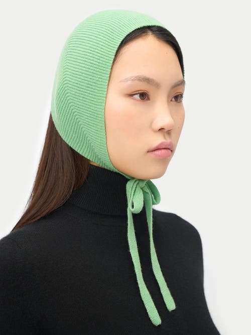 Gobi Mongolian Cashmere Cashmere Bonnet For Woman In Green