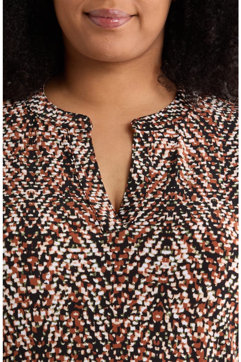 Split Neck Tunic, Alternate, color, ANNE BLACK MULTI