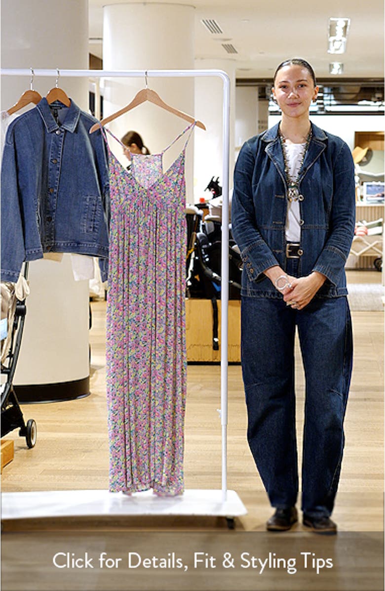 Floral Print Sleeveless Maxi Dress, sales video thumbnail