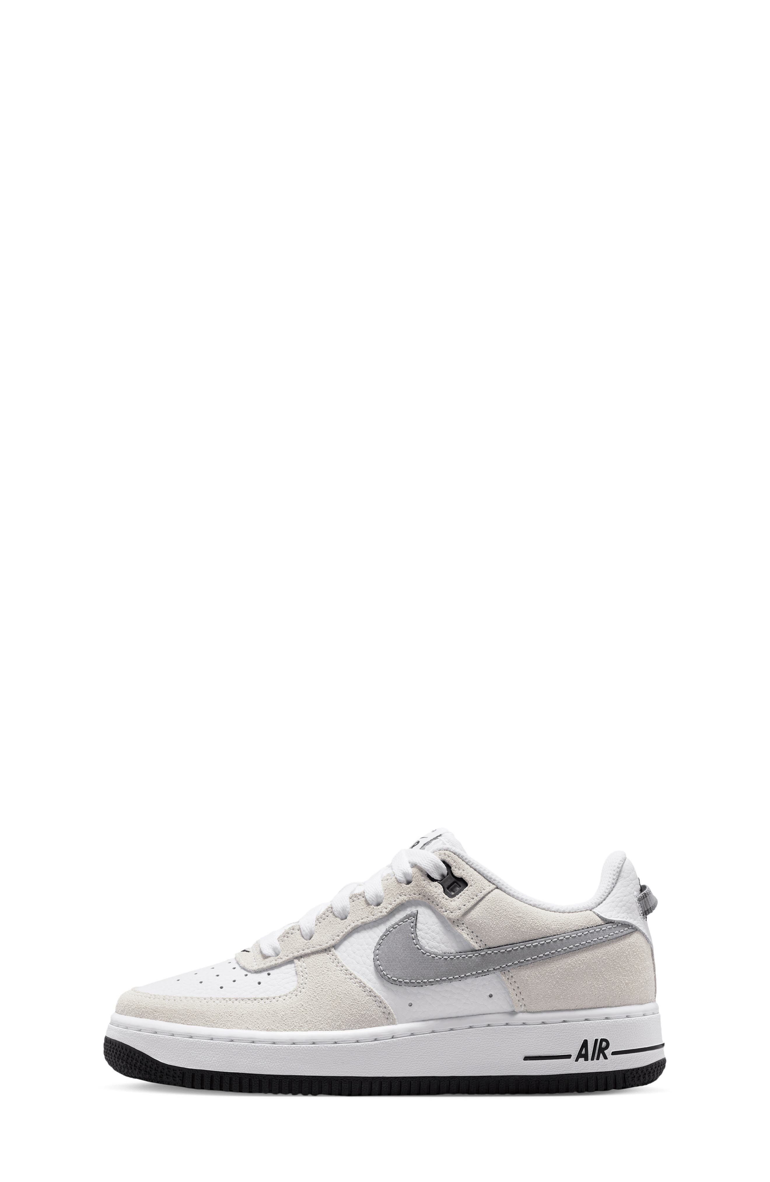 Nike Kids' Air Force 1 Basketball Sneaker, Alternate, color, Phantom/ Black