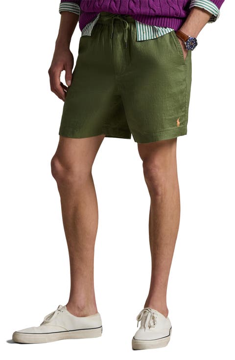 Polo Prepster 6-Inch Drawstring Linen Shorts