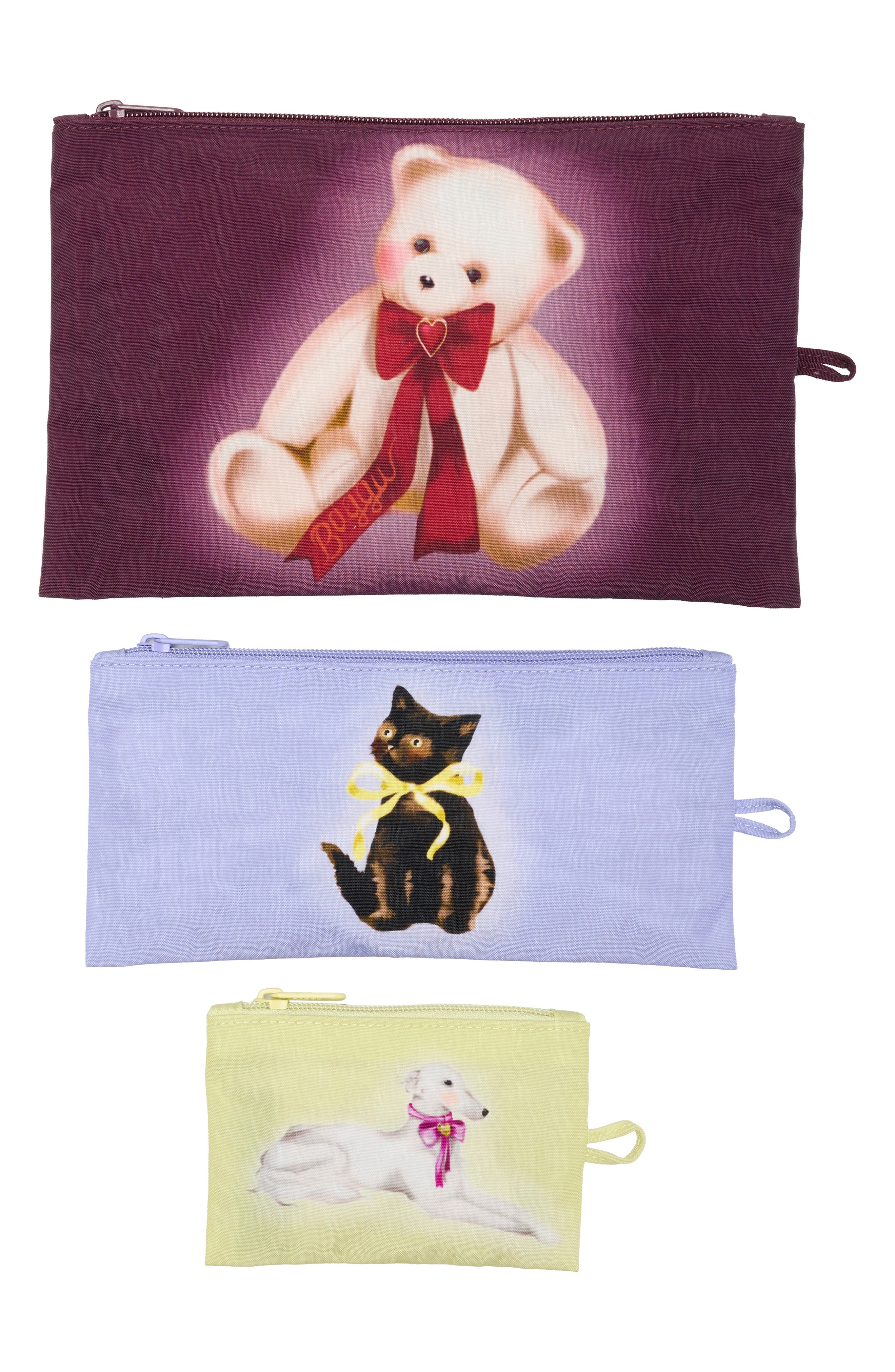 Set of 3 Flat Pouches