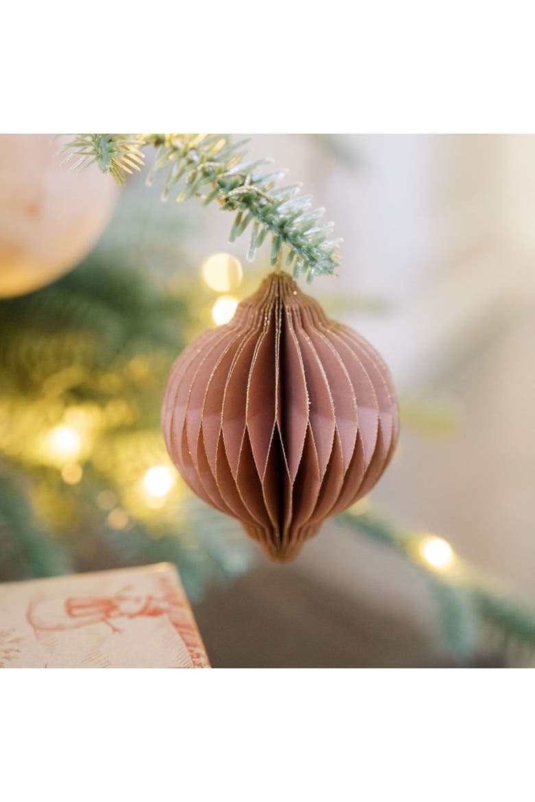 3" Paper Honeycomb Assorted Ornament, Alternate, color, Holiday