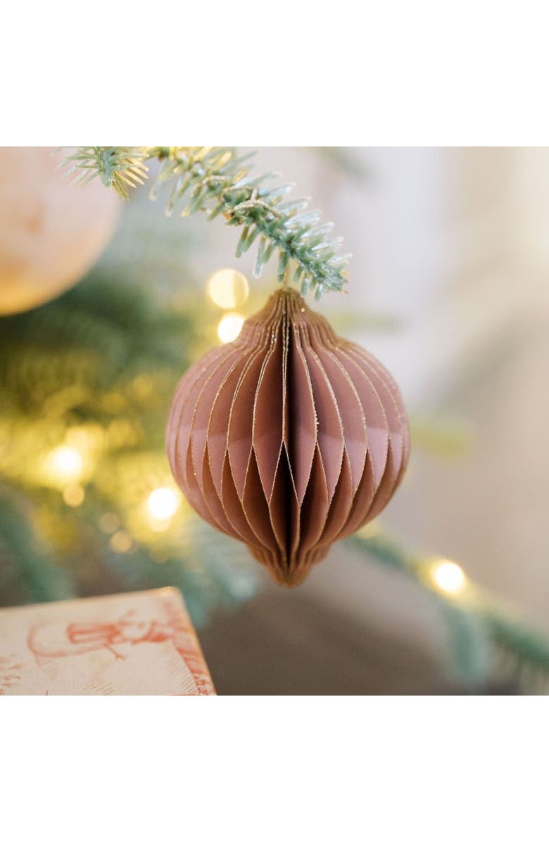 CG Hunter 3" Paper Honeycomb Assorted Ornament, Alternate, color, Holiday