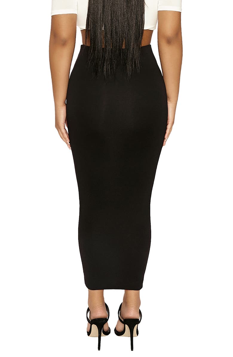 Naked Wardrobe Hourglass Midi Skirt, Alternate, color, 