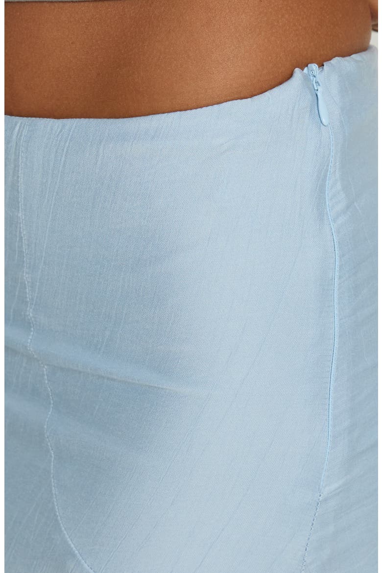 With Kindness Asymmetric Hem Midi Skirt, Alternate, color, BLUE