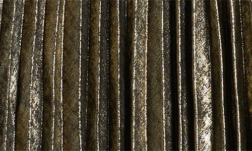 Margaret O'leary Pleated Metallic Midi Skirt In Green