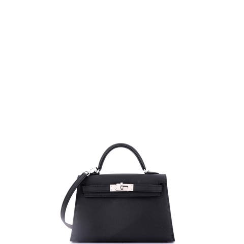 Kelly Mini Ii Bag Black Epsom With Palladium Hardware 20