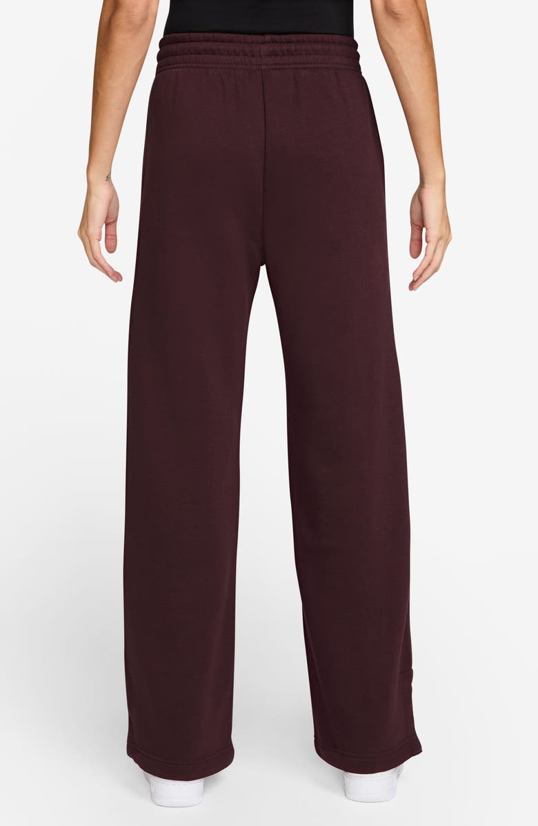 Nike Sportswear Phoenix High Waist Wide Leg Sweatpants, Alternate, color, Burgundy Crush/ Sail