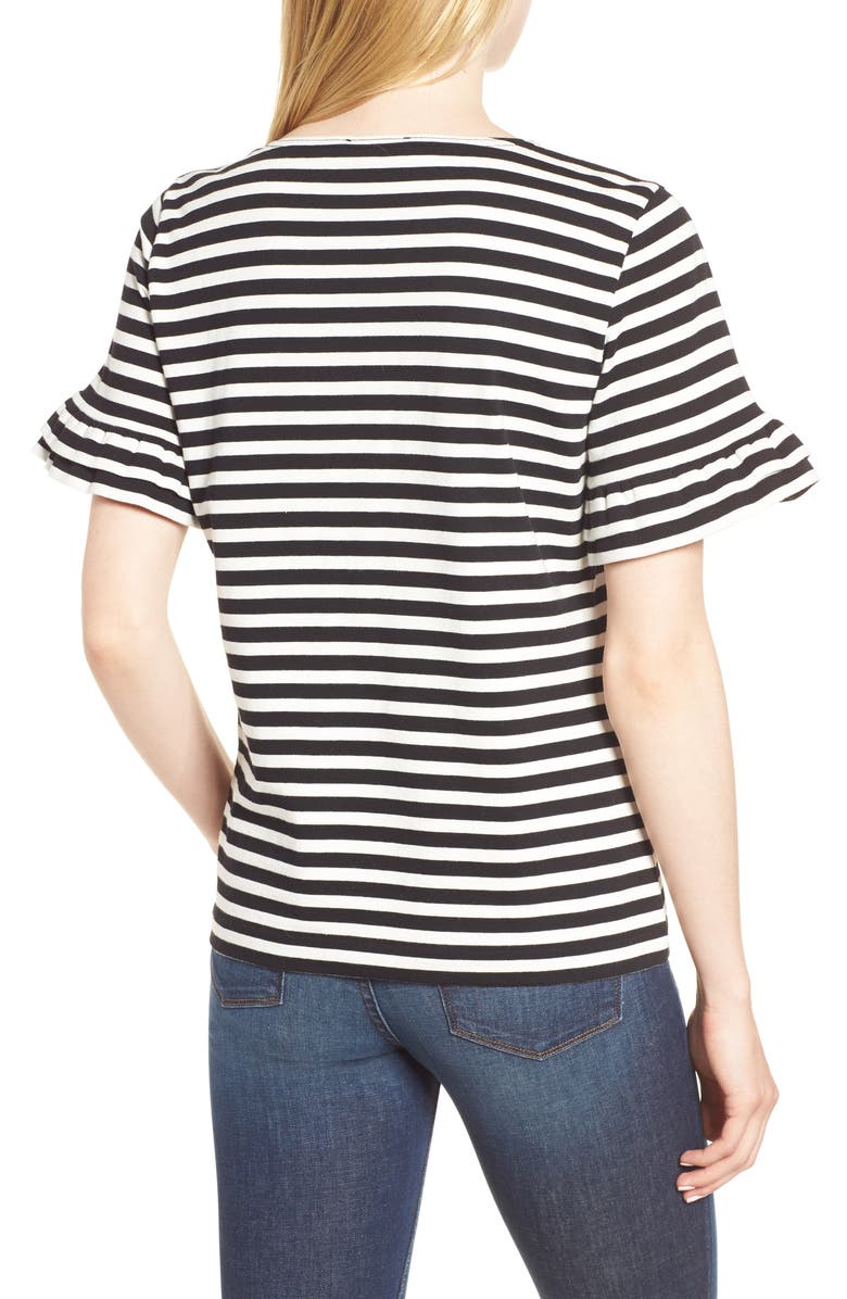 J.Crew Ruffle Sleeve Tee, Alternate, color,