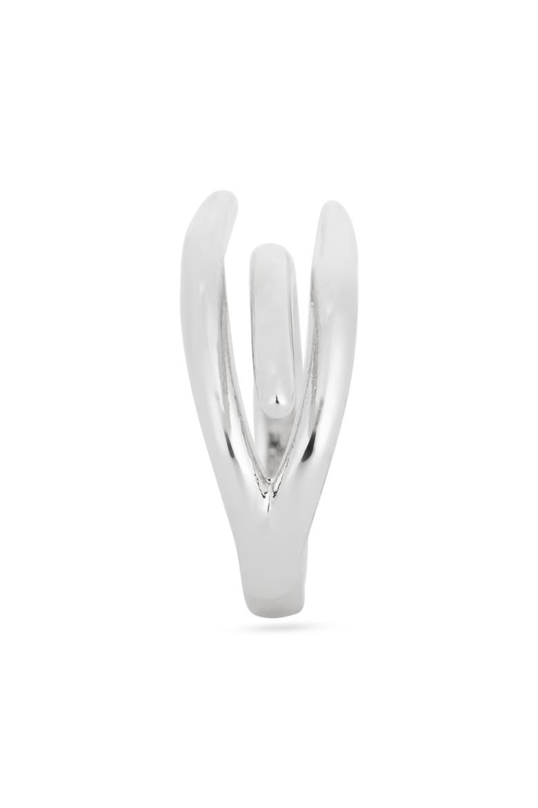 Demi Fine Bypass Ring, Alternate, color, SILVER