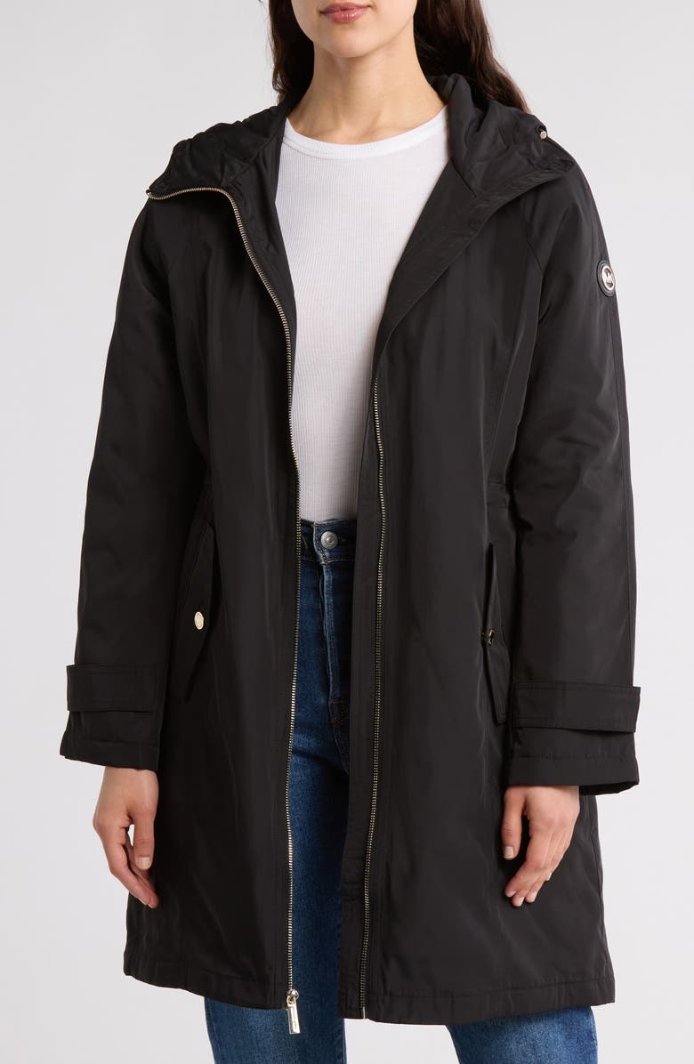 Michael Kors Longline Hooded Coat, Alternate, color, 