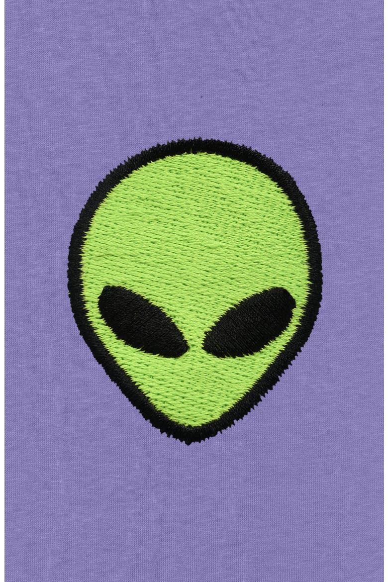 Mens Alien Midweight Garment Dye Tee, Alternate, color, Purple Haze