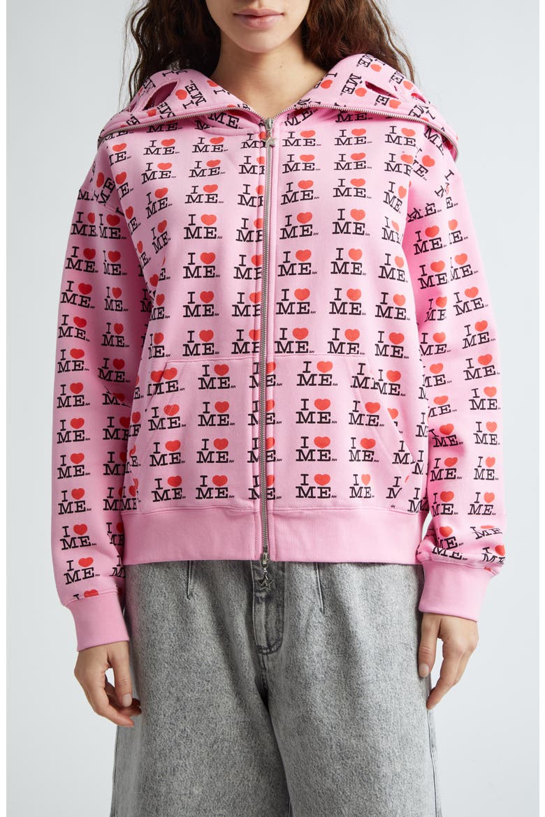 I Heart Me Butterfly Cotton Blend Hoodie (Women) | Nordstrom