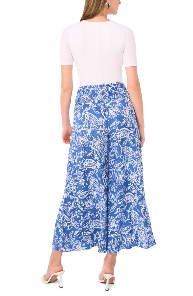 Vince Camuto Wide Leg Challis Pants, Alternate, color, 