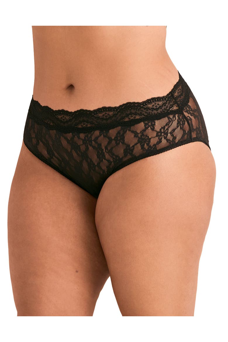 Marine High Waisted Panties, Main, color, Black