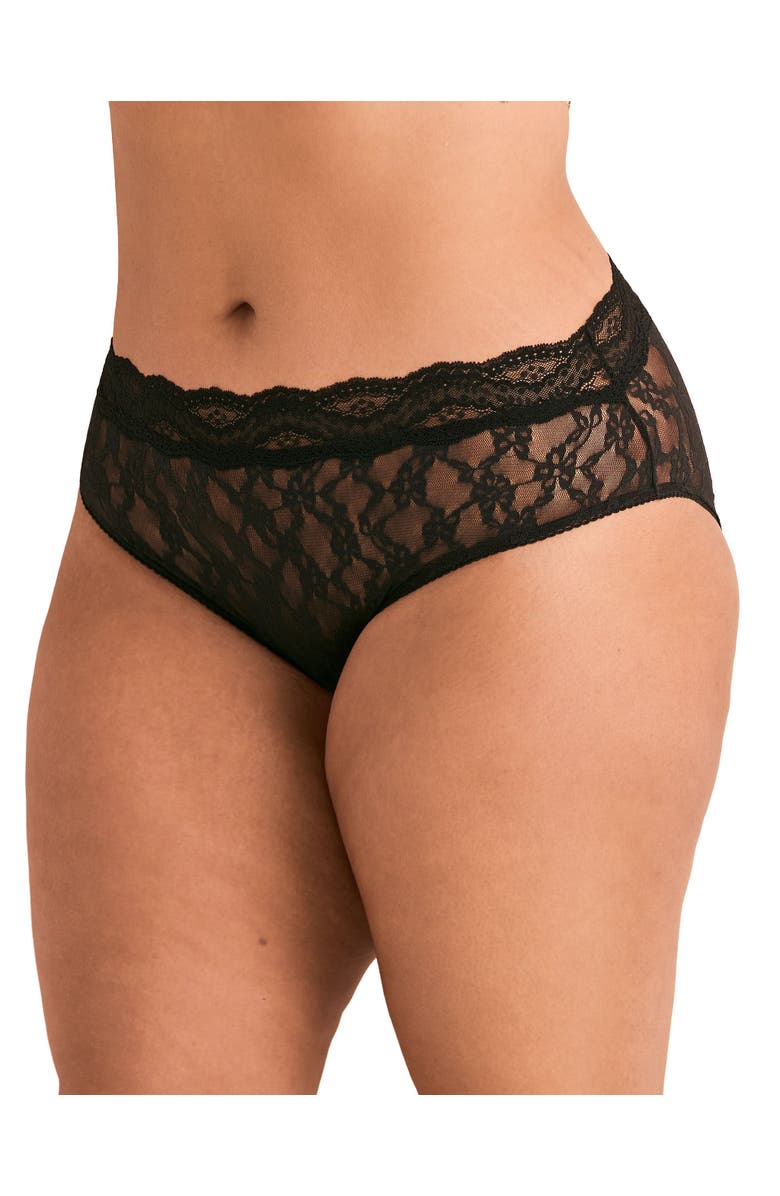 Adore Me Marine High Waisted Panties, Main, color, Black