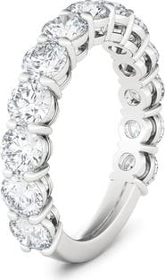 HauteCarat Lab Created Diamond Eternity Ring