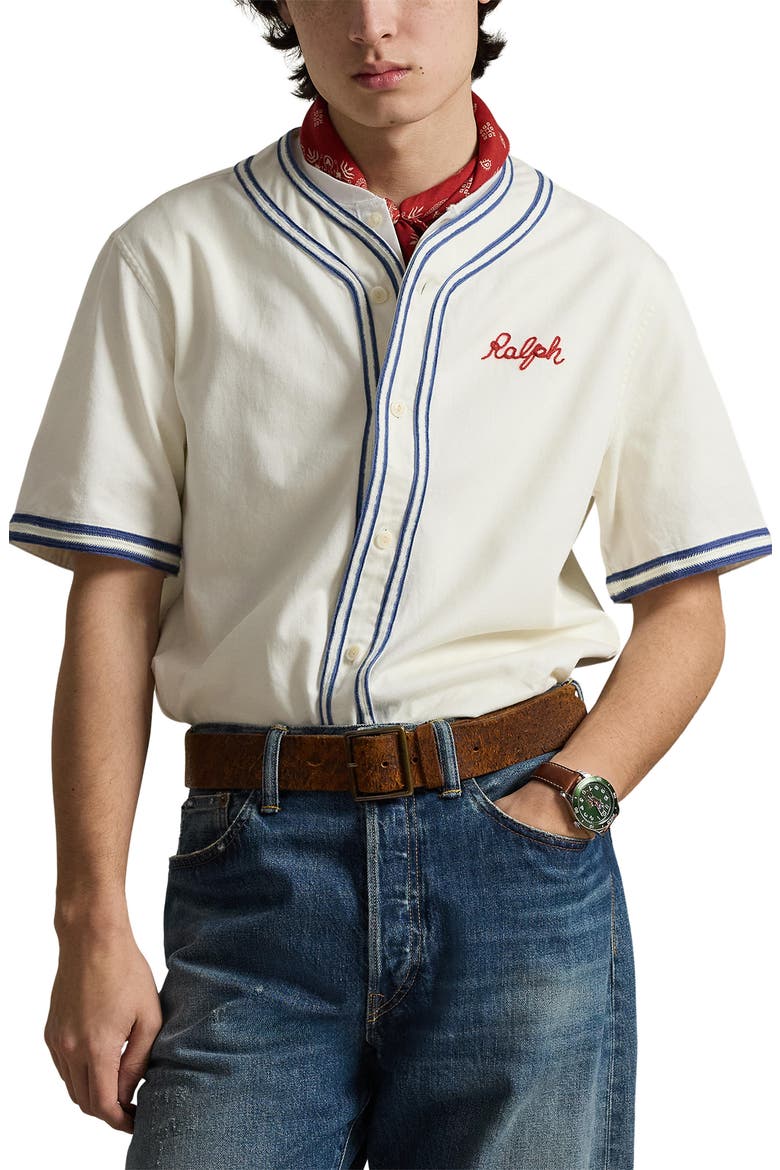Polo Ralph Lauren Classic Fit Baseball Shirt (Men) | Nordstrom