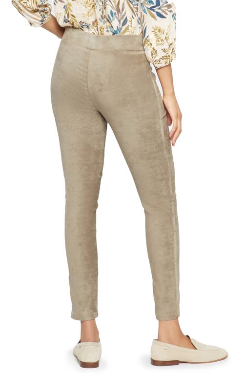 Nydj Faux Suede Leggings In Brown