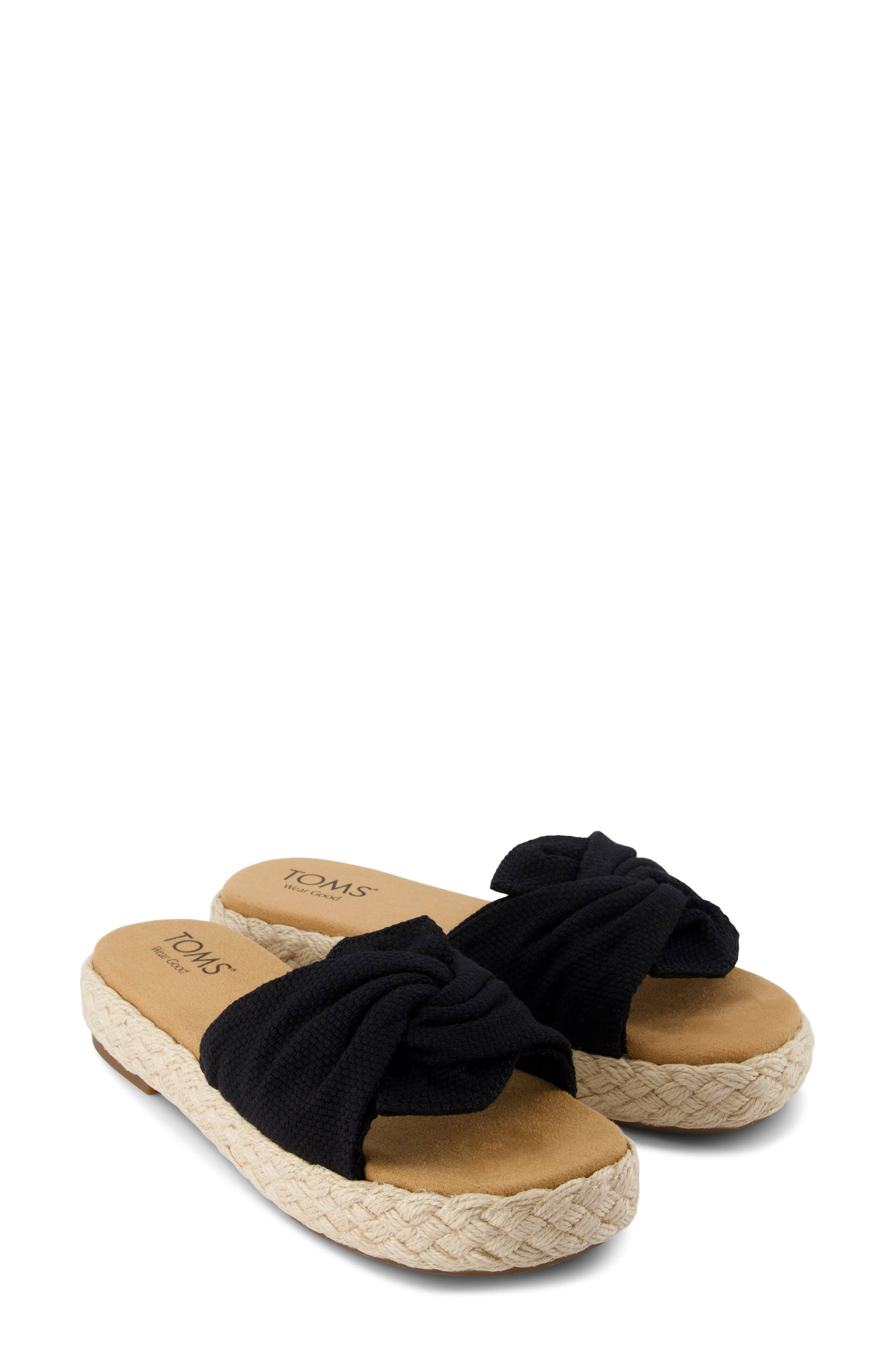 Abby Plaftorm Slide Sandal, Alternate, color, BLACK