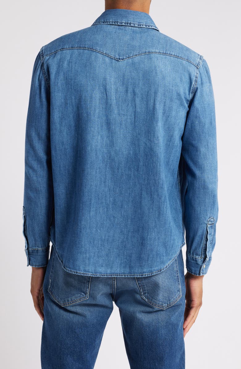 AG Aiden Western Denim Snap-Up Shirt, Alternate, color, 