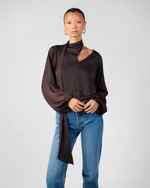 Wrap Neck Tie Top