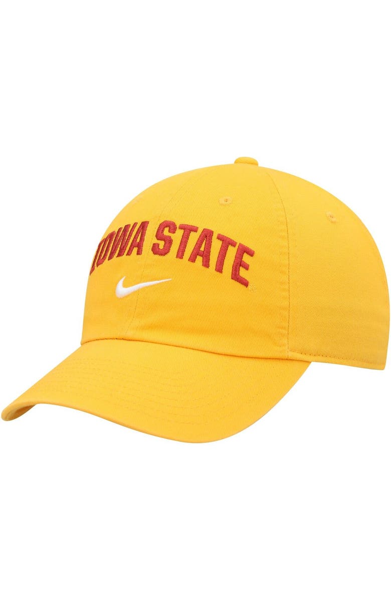 Nike Men's Nike Gold Iowa State Cyclones Heritage86 Arch Performance Adjustable Hat, Main, color, 