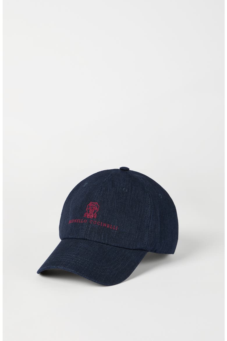 Délavé linen Baseball cap, Alternate, color, Navy Blue