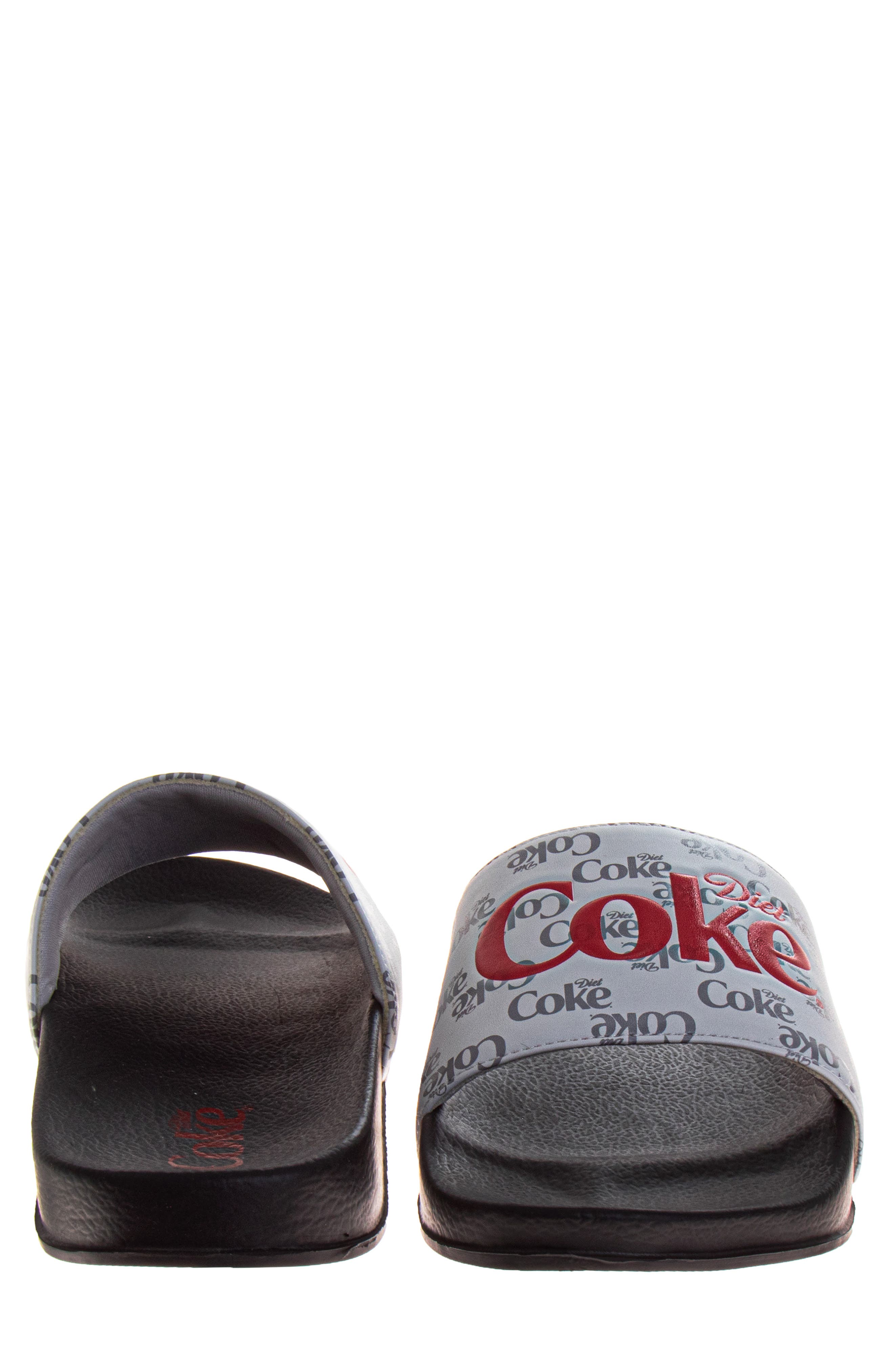 Coca Cola Diet Coke<sup>®</sup> Slide Sandal, Alternate, color, Grey Black