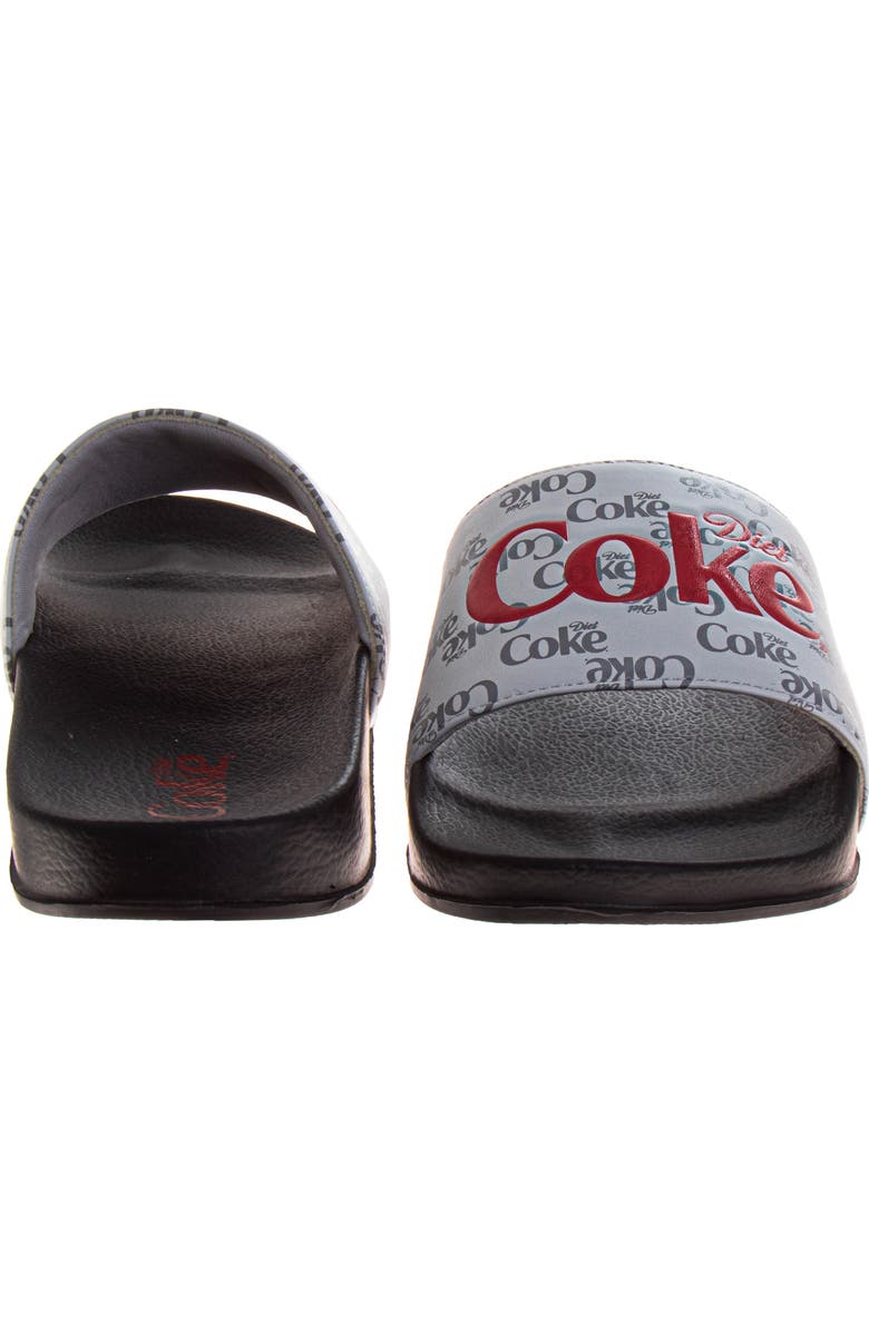 Coca Cola Diet Coke<sup>®</sup> Slide Sandal, Alternate, color, Grey Black
