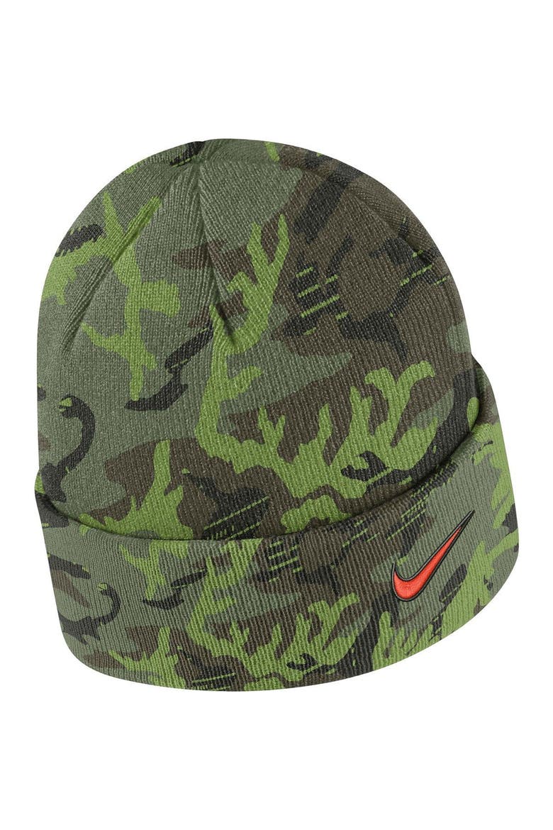 Men's Nike Camo Oklahoma State Cowboys Veterans Day Cuffed Knit Hat, Alternate, color, Camo