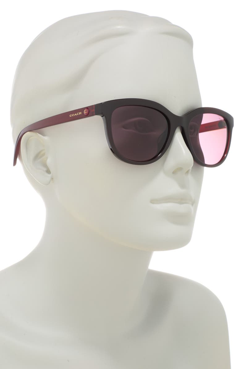 COACH 56mm Pillow Downtown Sunglasses, Alternate, color,
