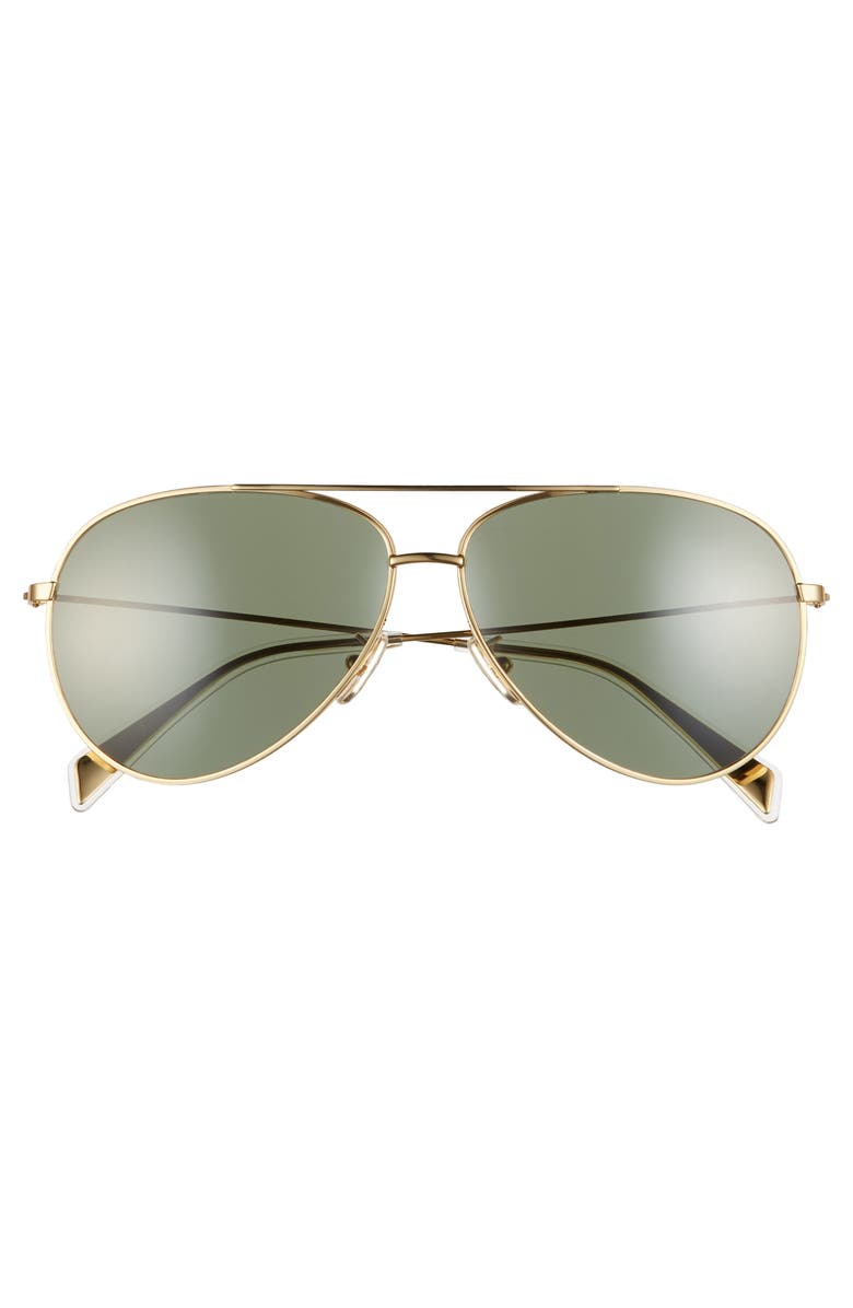 CELINE 61mm Aviator Sunglasses, Alternate, color,