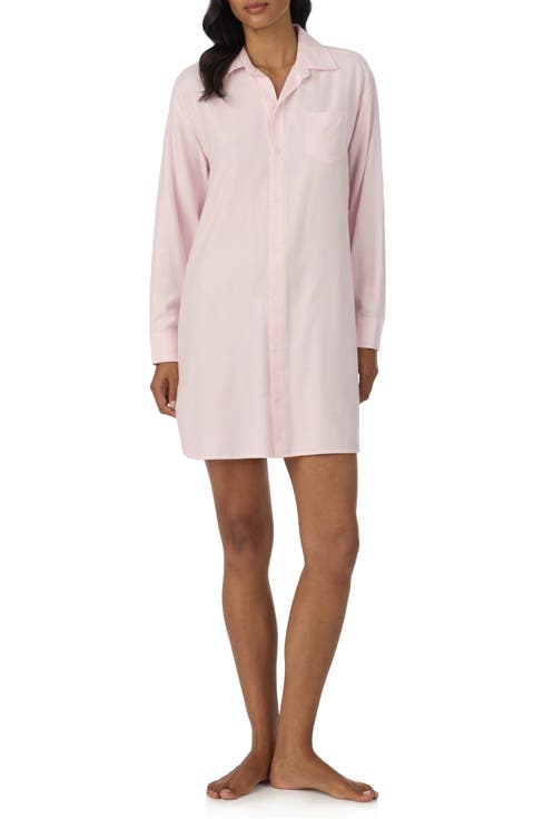 Print Long Sleeve Nightshirt