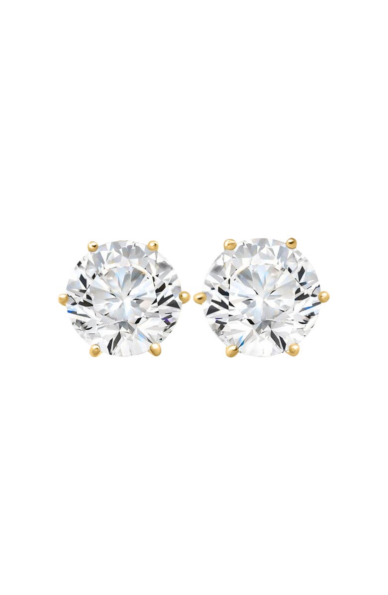 Bliss Diamond 2Ct tw Sylvie Round Thin & Delicate Diamond Studs 14k Gold Lab Grown, Main, color, 14K Yellow Gold