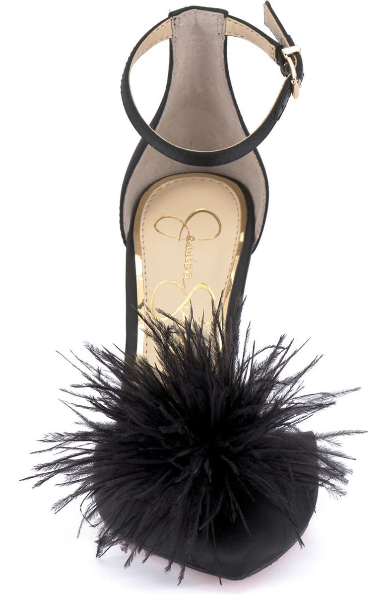 Jessica Simpson Wolistie Pompom Stiletto Sandal, Alternate, color,