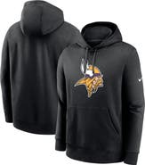 Nike Men's Nike Black Minnesota Vikings Club Logo Pullover Hoodie