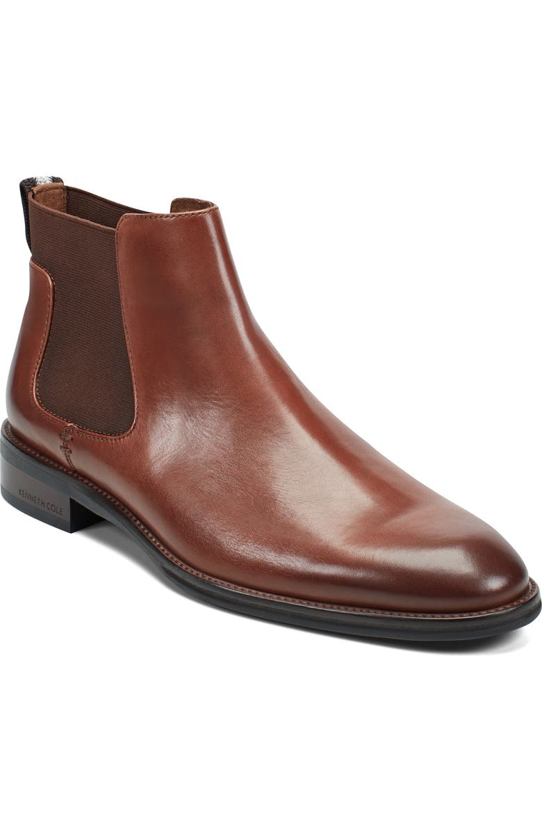 Kenneth Cole New York Tully Chelsea Boot, Main, color, Cognac/ Mocha/ Silver