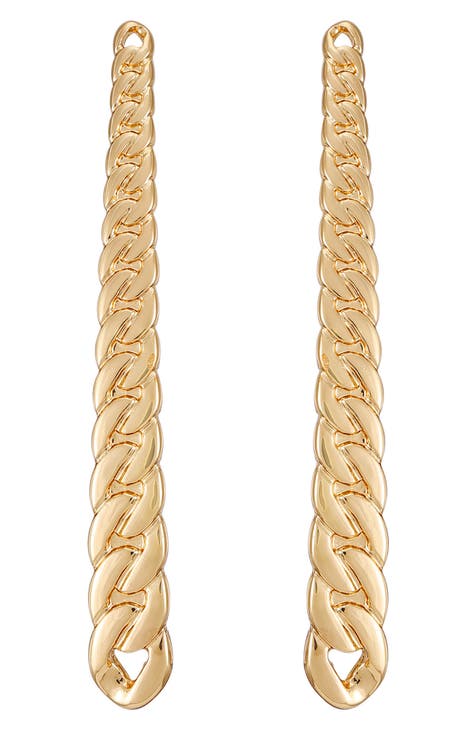 Gradient Chain Drop Earrings