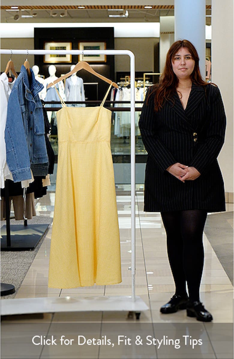 Josefina Gingham Fit & Flare Midi Dress, sales video thumbnail