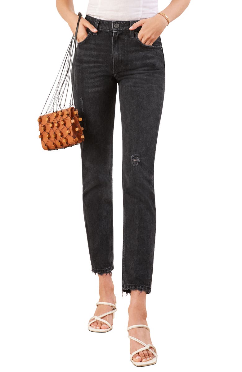 Reformation Julia High Waist Cigarette Jeans, Main, color,