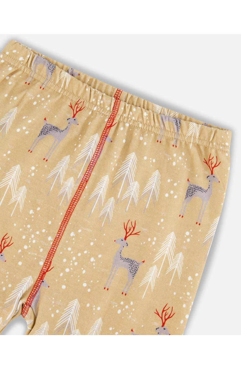 Deux par Deux Baby Unisex Organic Cotton Kid Two Piece Family Christmas Pajama Set, Alternate, color,