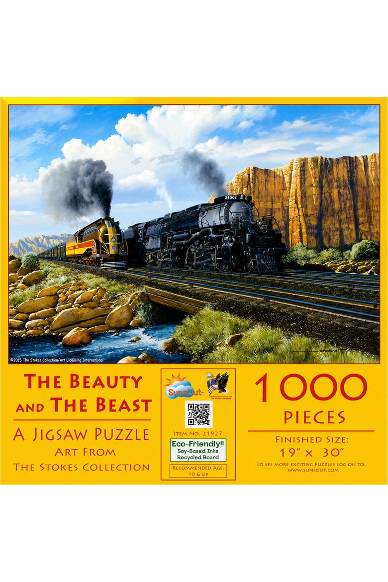 The Beauty and the Beast 1000 piece Jigsaw Puzzle for Adults, Main, color, Multicolor