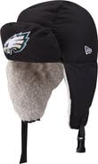 New Era x Alpha Industries Men's New Era x Alpha Industries Black Philadelphia Eagles Puffer Quilted Trapper Hat