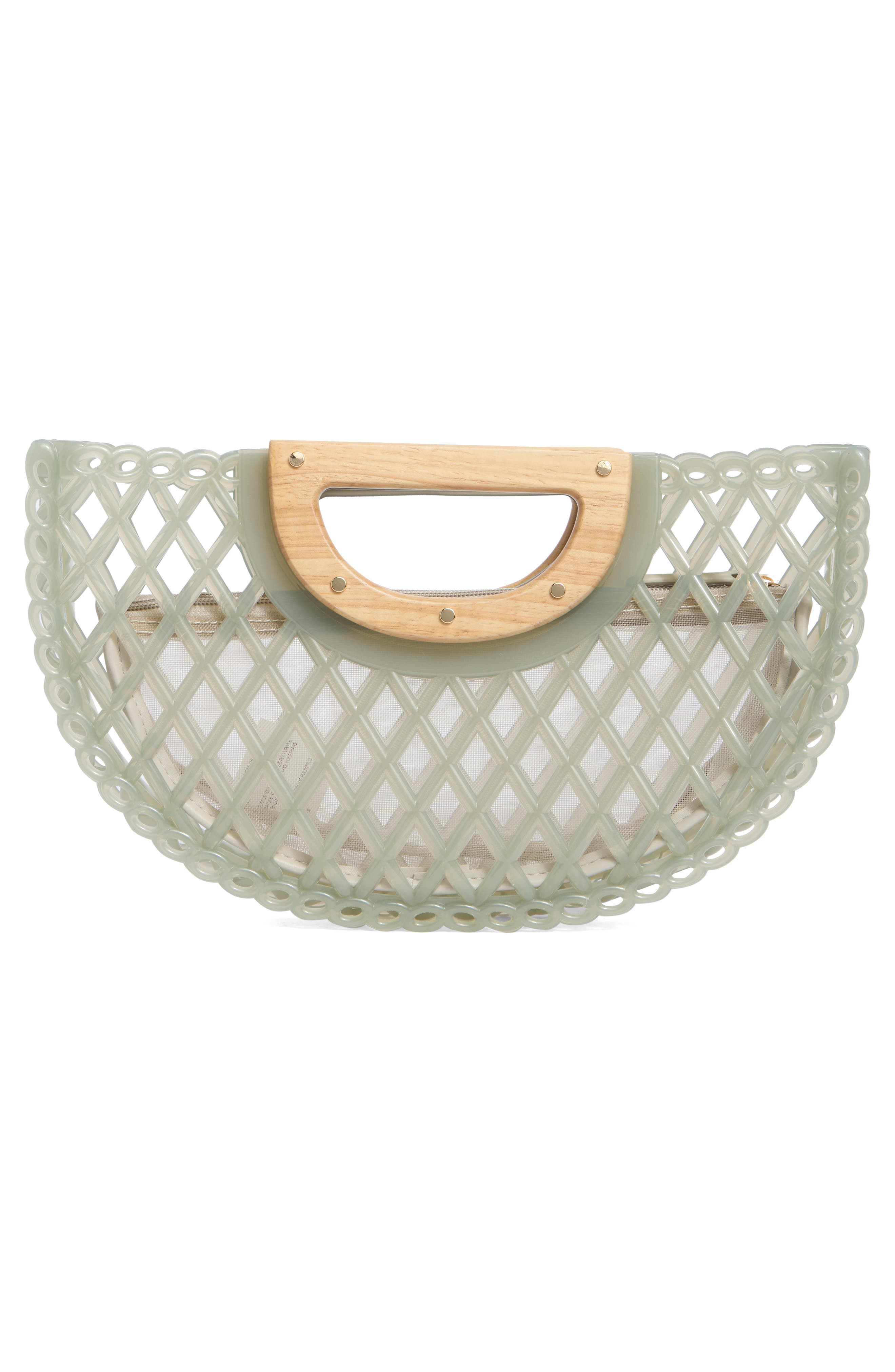 Dolce Vita Solandra Jelly Clutch, Alternate, color, Seafoam