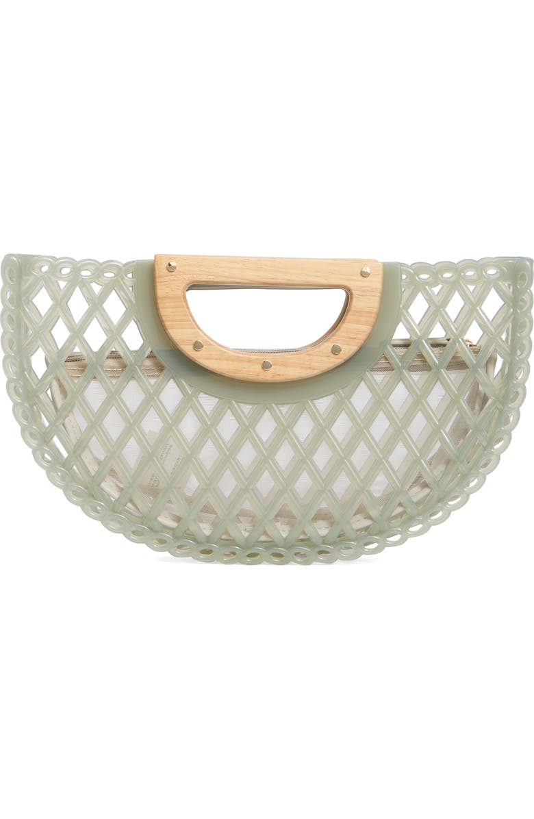 Dolce Vita Solandra Jelly Clutch, Alternate, color, Seafoam